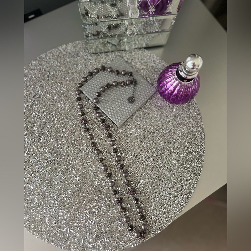 Simply Vera Vera Wang Pearl Necklace w/Rhinestone Accents